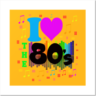 I Love 80's Made In The 80's. I love The Eighties Posters and Art